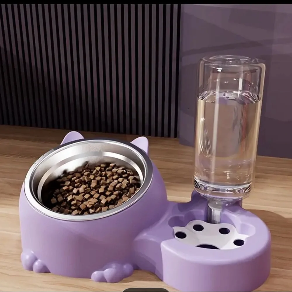 Cat bowl and water dispencer